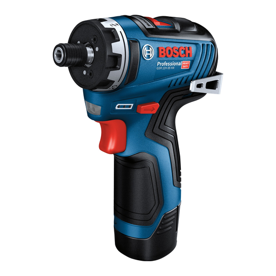 Bosch GSR 12V-35 Professional Originalbetriebsanleitung