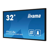 iiyama ProLite LH8654UHS Bedienungsanleitung