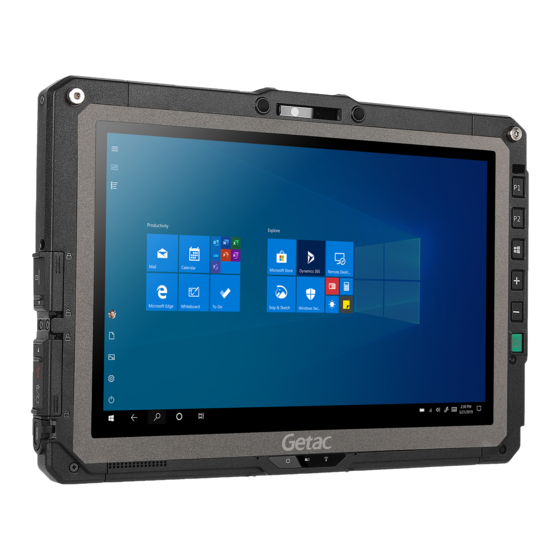 Getac UX10 Benutzerhandbuch
