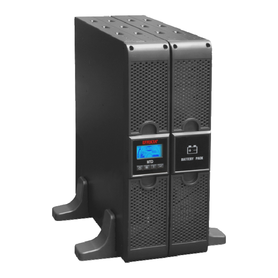 Effekta USV MTD-XL Betriebsanleitung