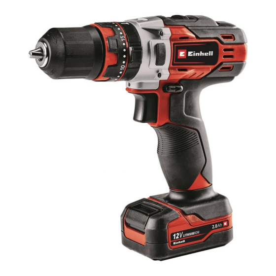 EINHELL TE-CD 12/1 X-Li Originalbetriebsanleitung