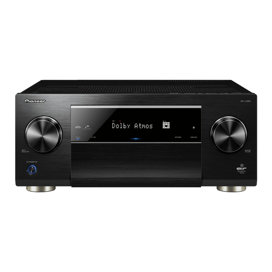 Pioneer SC-LX801 Grundanleitung