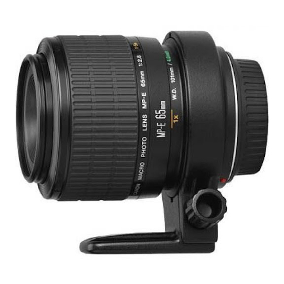 Canon MP-E 65mm f2.8 1-5x Bedienungsanleitung