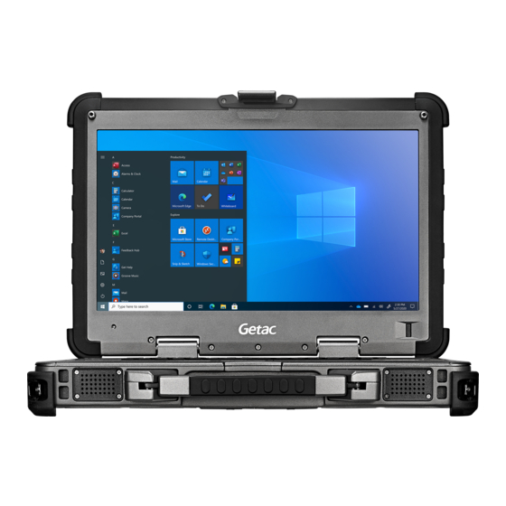 Getac X500 Benutzerhandbuch