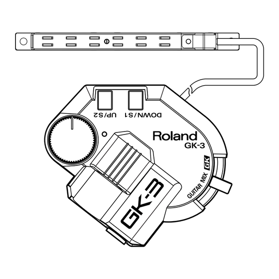 Roland GK-3 Divided Pickup Bedienungsanleitung
