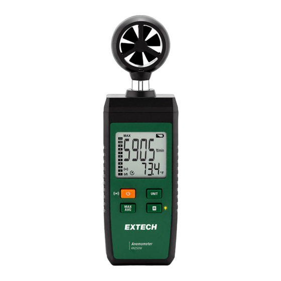 Extech AN250W Kurzanleitung