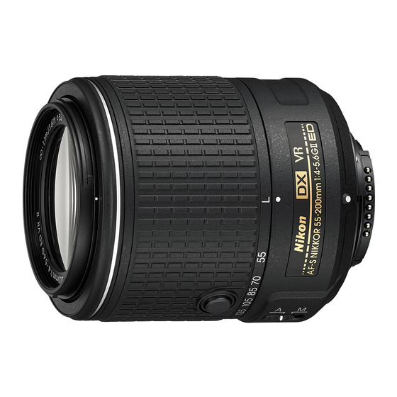 Nikon AF-S DX VR Zoom-Nikkor Benutzerhandbuch