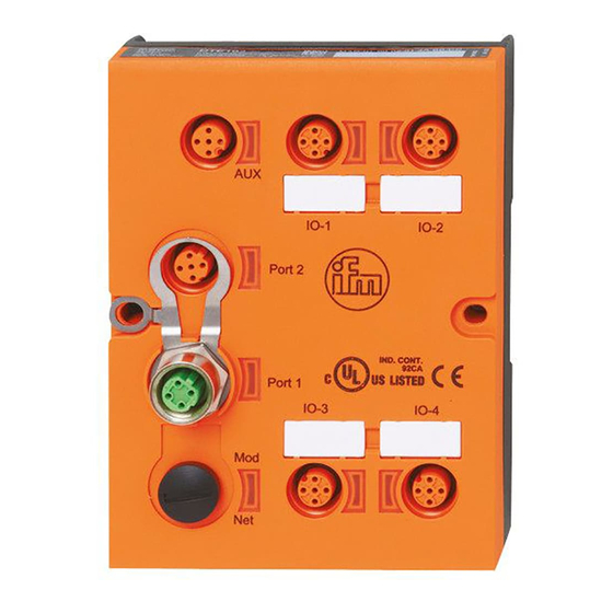 ifm DTE104 Gerätehandbuch