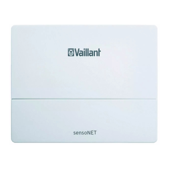 Vaillant sensoNET VR 921 Installationsanleitung
