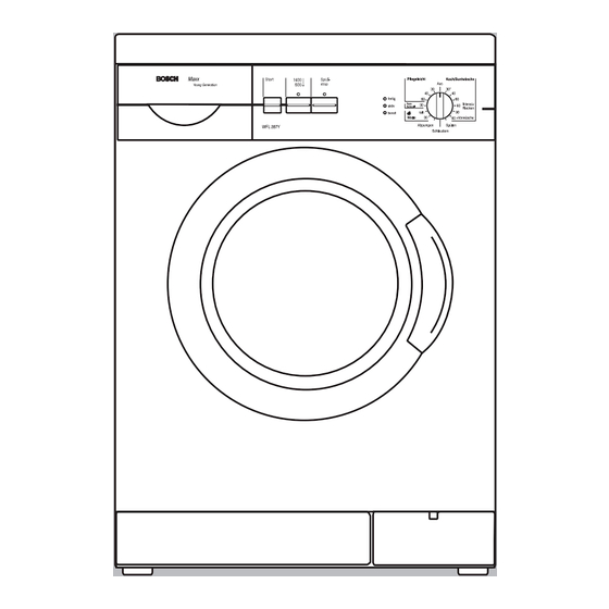Bosch Maxx wfl 287 y Gebrauchsanleitung