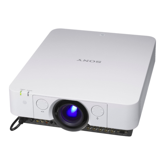 Sony VPL-FHZ55 Kurzreferenz