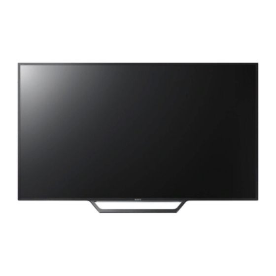 Sony BRAVIA KDL-48WD65x Bedienungsanleitung