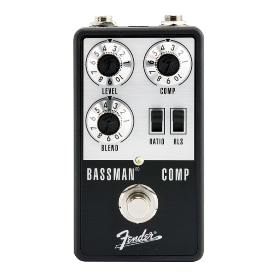Fender BASSMAN COMP Bedienungsanleitung