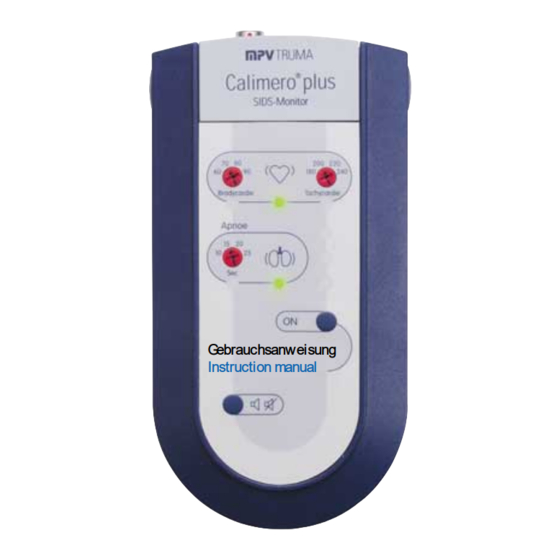 MPVTruma Calimero plus Gebrauchsanweisung