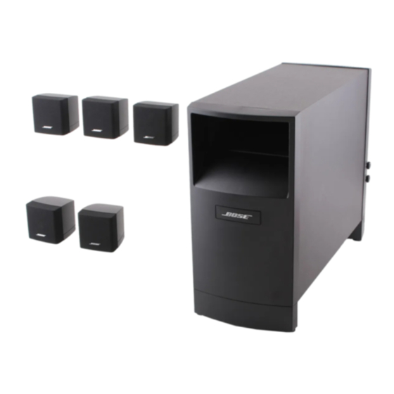 Bose Acoustmass 6 Series III Bedienungsanleitung