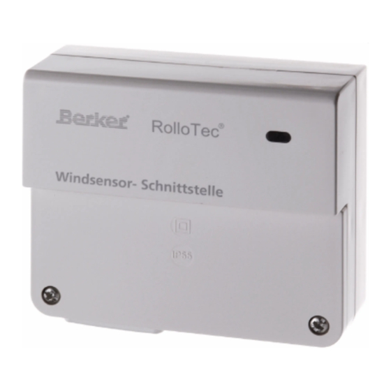 Berker RolloTec Montageanleitung