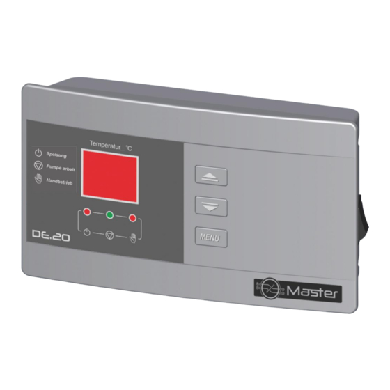 Master DE.20 Bedienungsanleitung