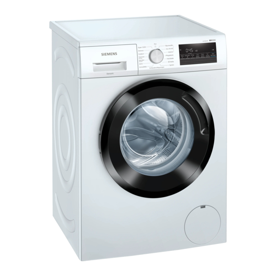 Siemens WM14N2K4 Gebrauchs- Und Montageanleitung