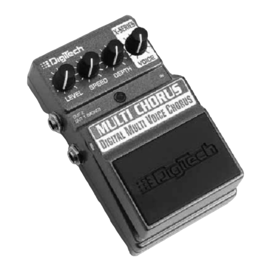 DigiTech multi chorus Handbuch