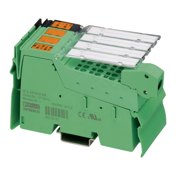 Phoenix Contact IB IL 24 MUX MA-PAC Anwenderhandbuch