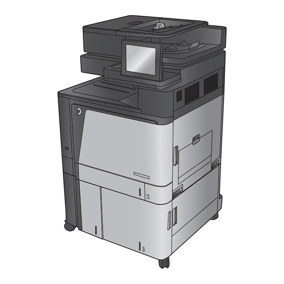 HP COLOR LASERJET ENTERPRISE FLOW MFP M880 Benutzerhandbuch
