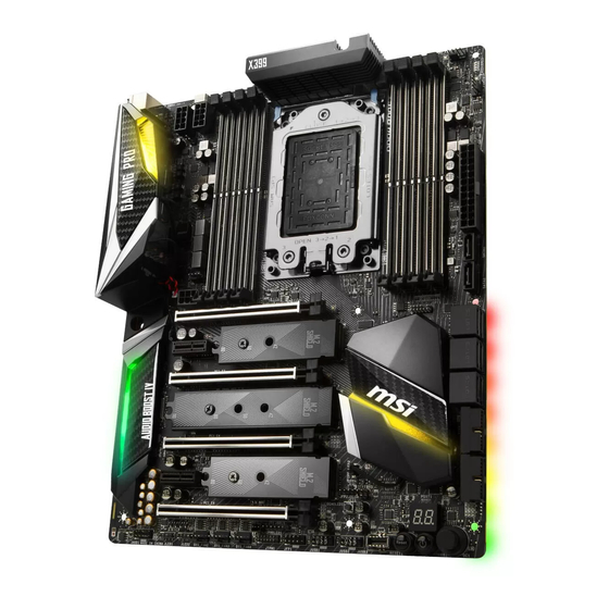 MSI X399 GAMING PRO CARBON AC Handbücher