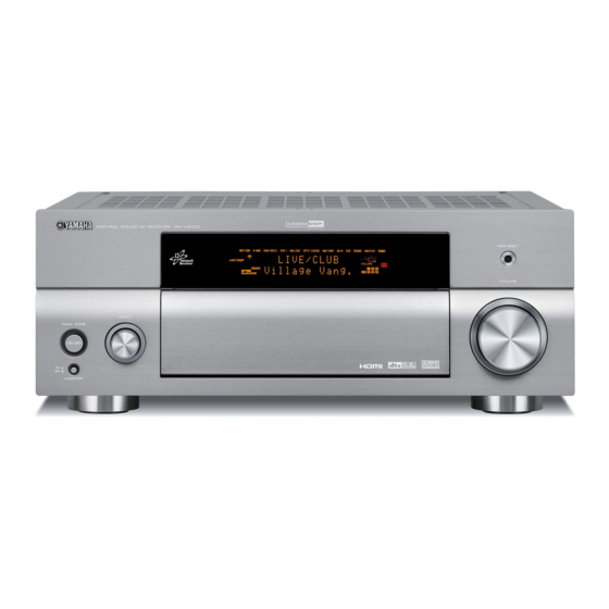 Yamaha RX-V2700 Bedienungsanleitung