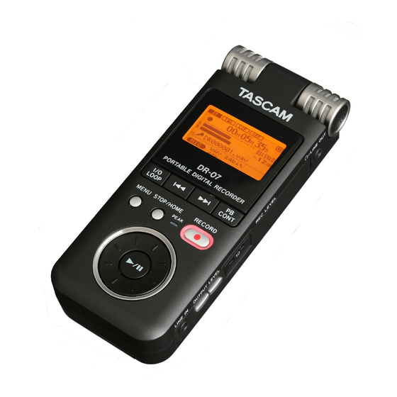 Tascam DR-07 Schnelleinstieg