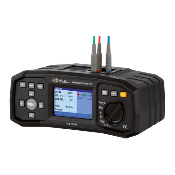PCE Instruments PCE-ITE 55A Bedienungsanleitung