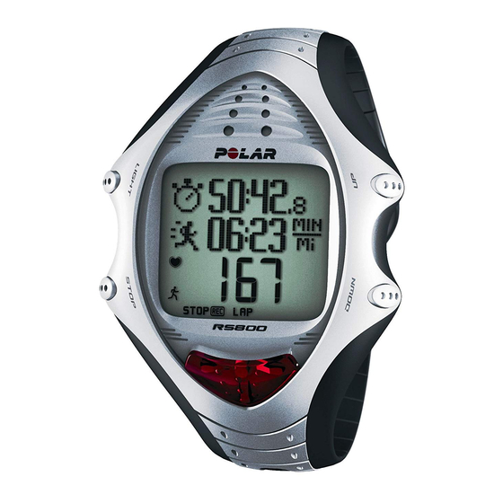 Polar RS800 Schnellstartanleitung