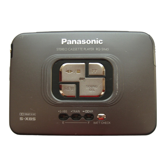 Panasonic RQ-SX45 Handbücher