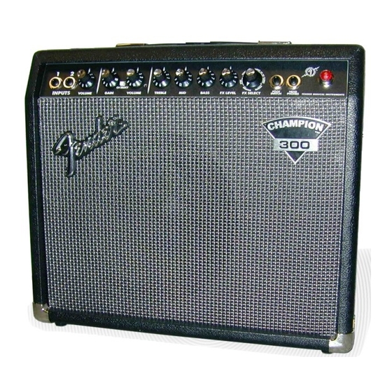 Fender Champion 300 Handbücher