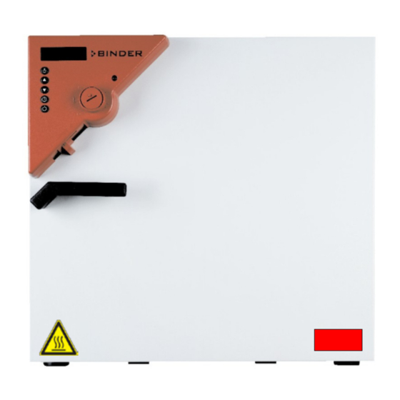 Binder BD 23 Betriebsanleitung