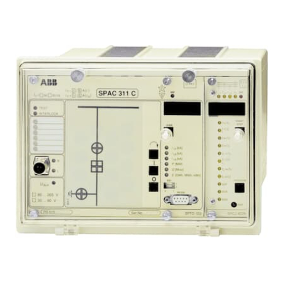 ABB SPAC 311 C Betriebsanleitung Und Technische Beschreibungen