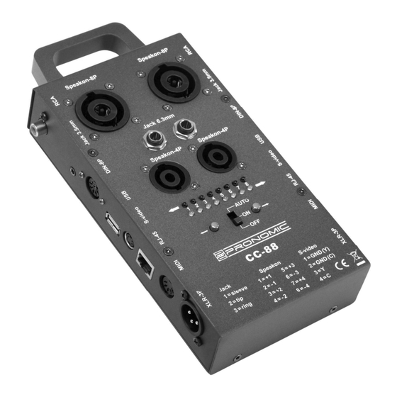 Pronomic CC-88 Bedienungsanleitung