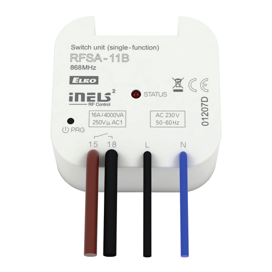 inels RFSA-11B Bedienungsanleitung