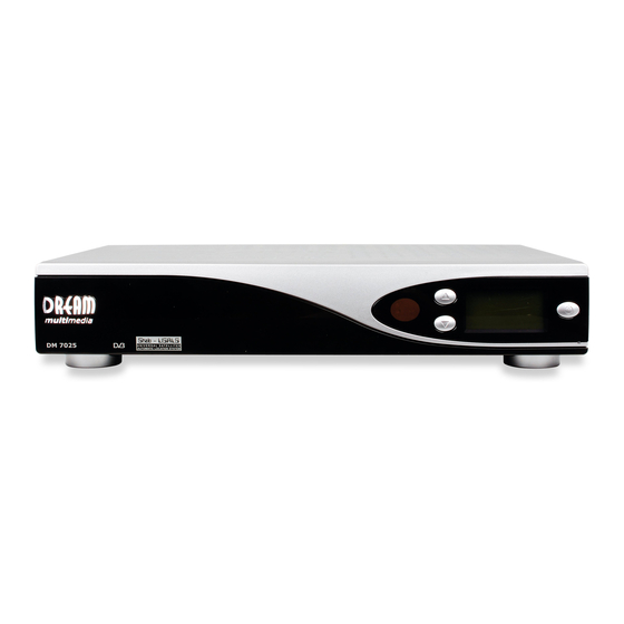 DREAM MULTIMEDIA Dreambox DM 7025 Bedienungsanleitung