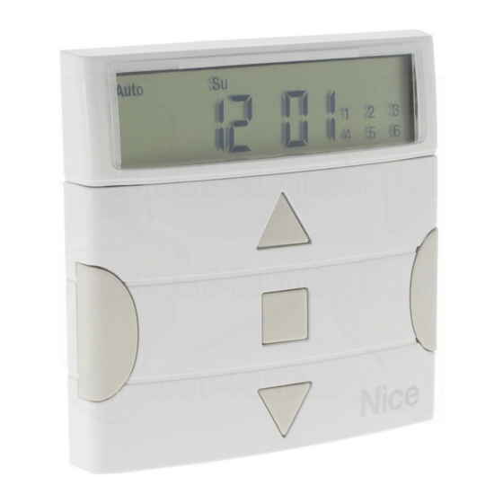 Nice planotime Anweisungen Und Hinweise Für Den Installateur