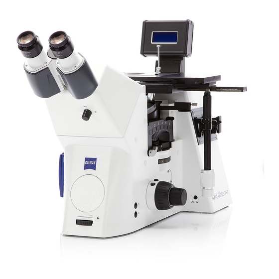 Zeiss Axio Observer Kurzgebrauchsanweisung