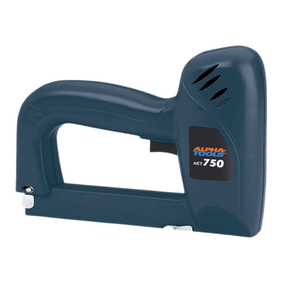 Alpha tools AET 750 Bedienungsanleitung