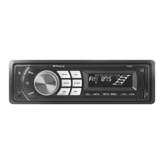 Phonocar VM 061 Gebrauchsanweisungen