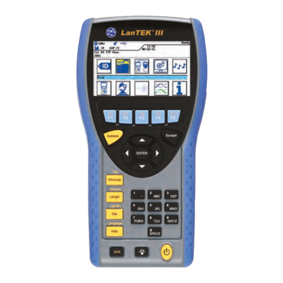 IDEAL NETWORKS FiberTEK III Handbuch