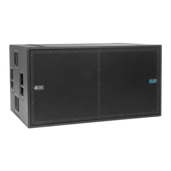 dB Technologies DVA S30N Bedienungsanleitung