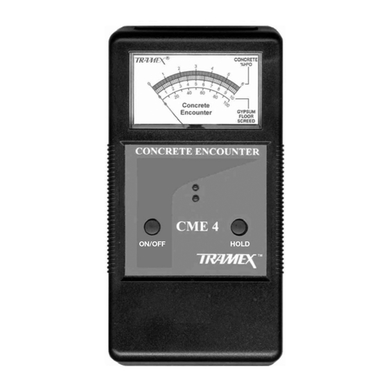 TRAMEX Concrete Encounter CME4 Benutzerhandbuch