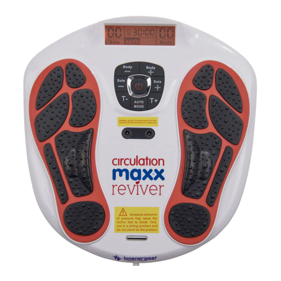 BioEnergiser circulation maxx reviver Bedienungsanleitung