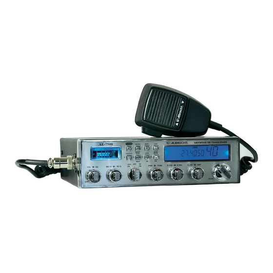 Albrecht AE7500 Bedienungsanleitung