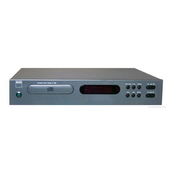 NAD C 540 Bedienungsanleitung