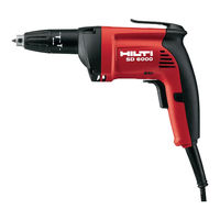 Hilti SD 6000 Bedienungsanleitung