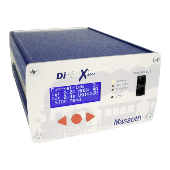 Massoth DiMAX 800Z Bedienungsanleitung
