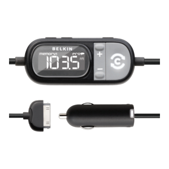 Belkin TuneCast Auto LIVE Handbücher